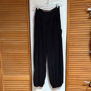 Rick Owens Black Relaxed Fit Bias Cut Pants Joggers